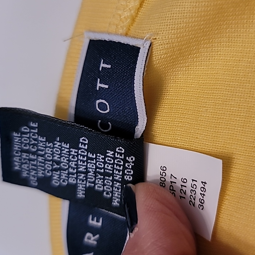 Karen Scott Bright yellow Boat Neck T-Shirt - Picture 6 of 8